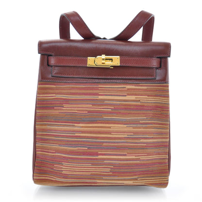 Hermes Vibrato Box Leather Kelly Ado 20 Backpack 1 of 9