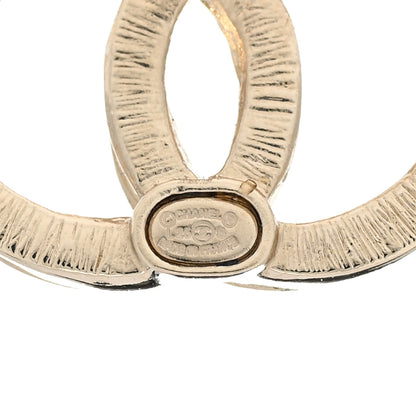 Chanel Metal Textured CC Earrings Gold 4 of 5