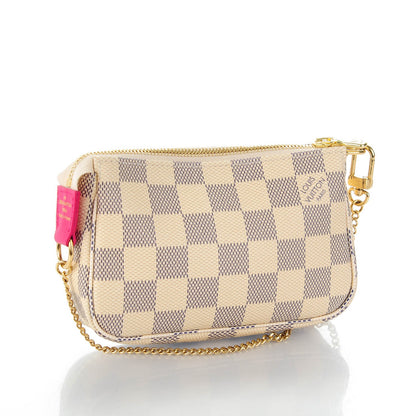 Louis Vuitton Damier Azur 2015 Christmas Animation Mini Pochette Accessories 3 of 7