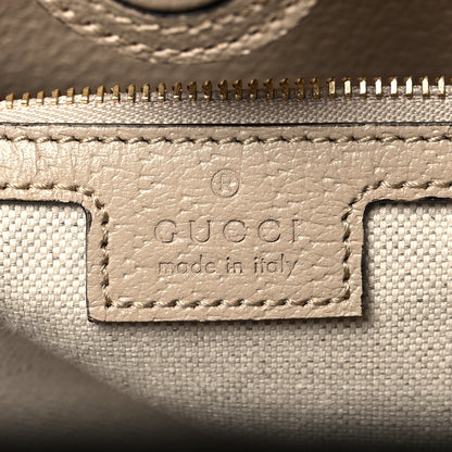 Gucci GG Supreme Monogram Textured Dollar Calfskin Web Large Ophidia Shopping Tote Beige Mystic White Oatmeal 6 of 10
