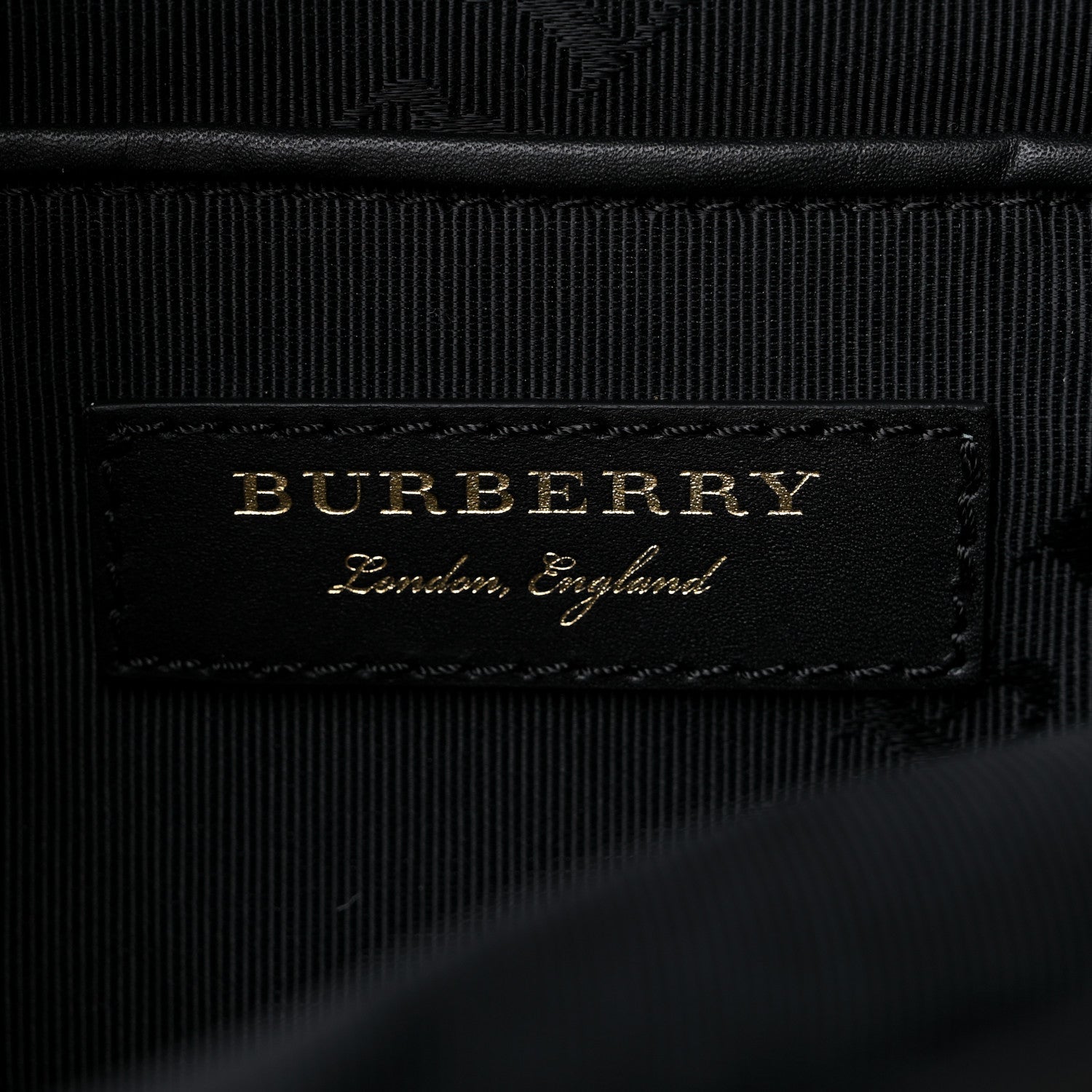 Burberry Nylon Medium Rucksack Runway Backpack Black Gold 6 of 9