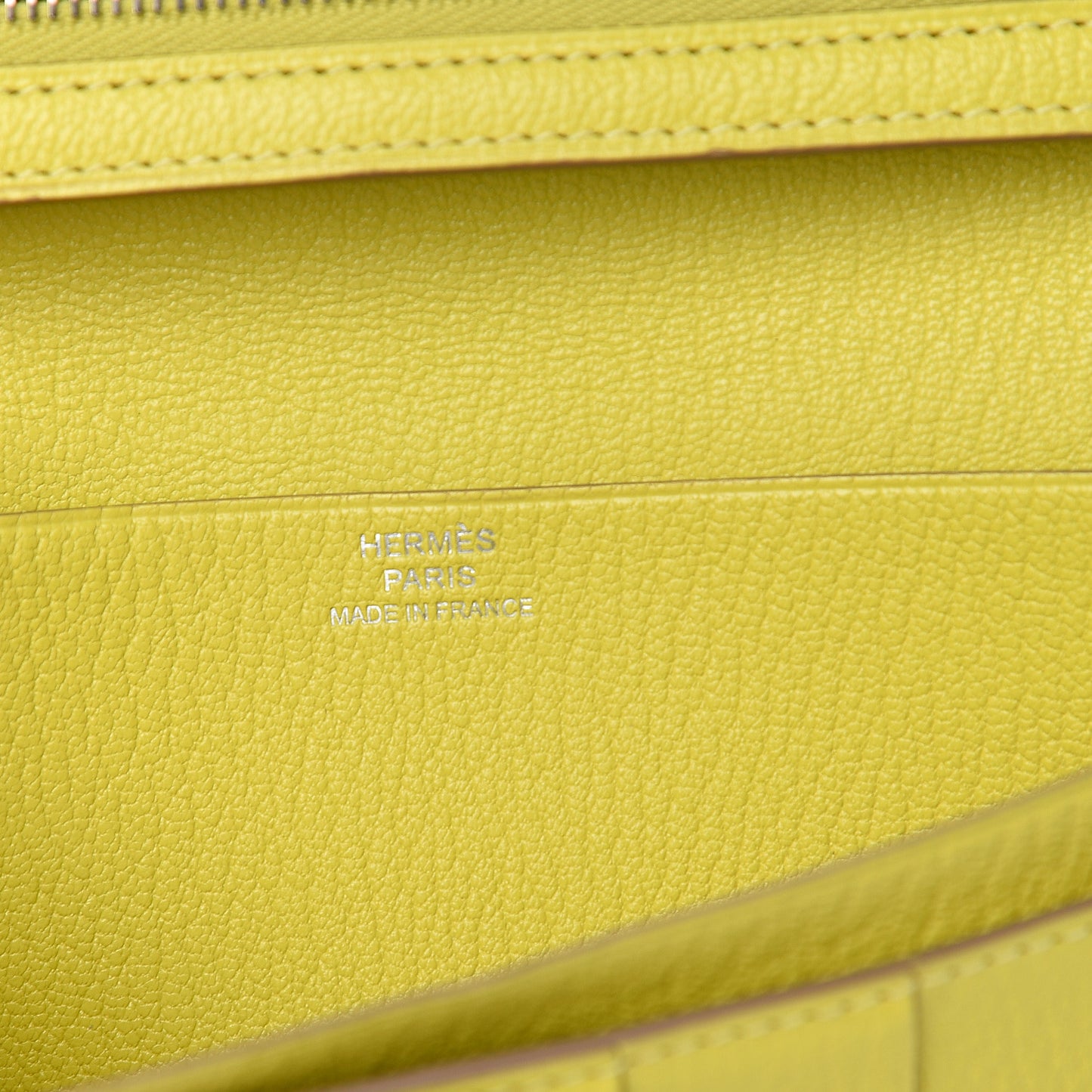 Chevre Mysore Bearn Gusset Wallet Lime