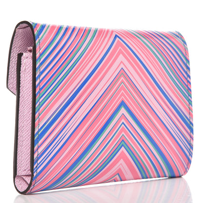 Louis Vuitton Epi Tropical Victorine Wallet Blue Rose 3 of 6