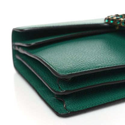 Gucci Pebbled Calfskin Small Dionysus Shoulder Bag Emerald 8 of 9