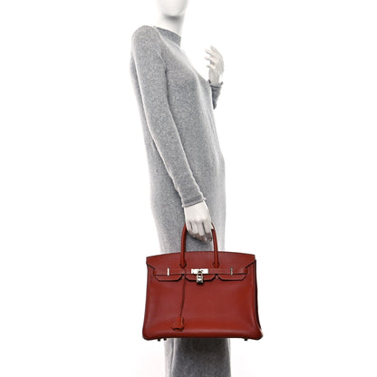 Hermes Epsom Candy Birkin 35 Brique Orange 2 of 12