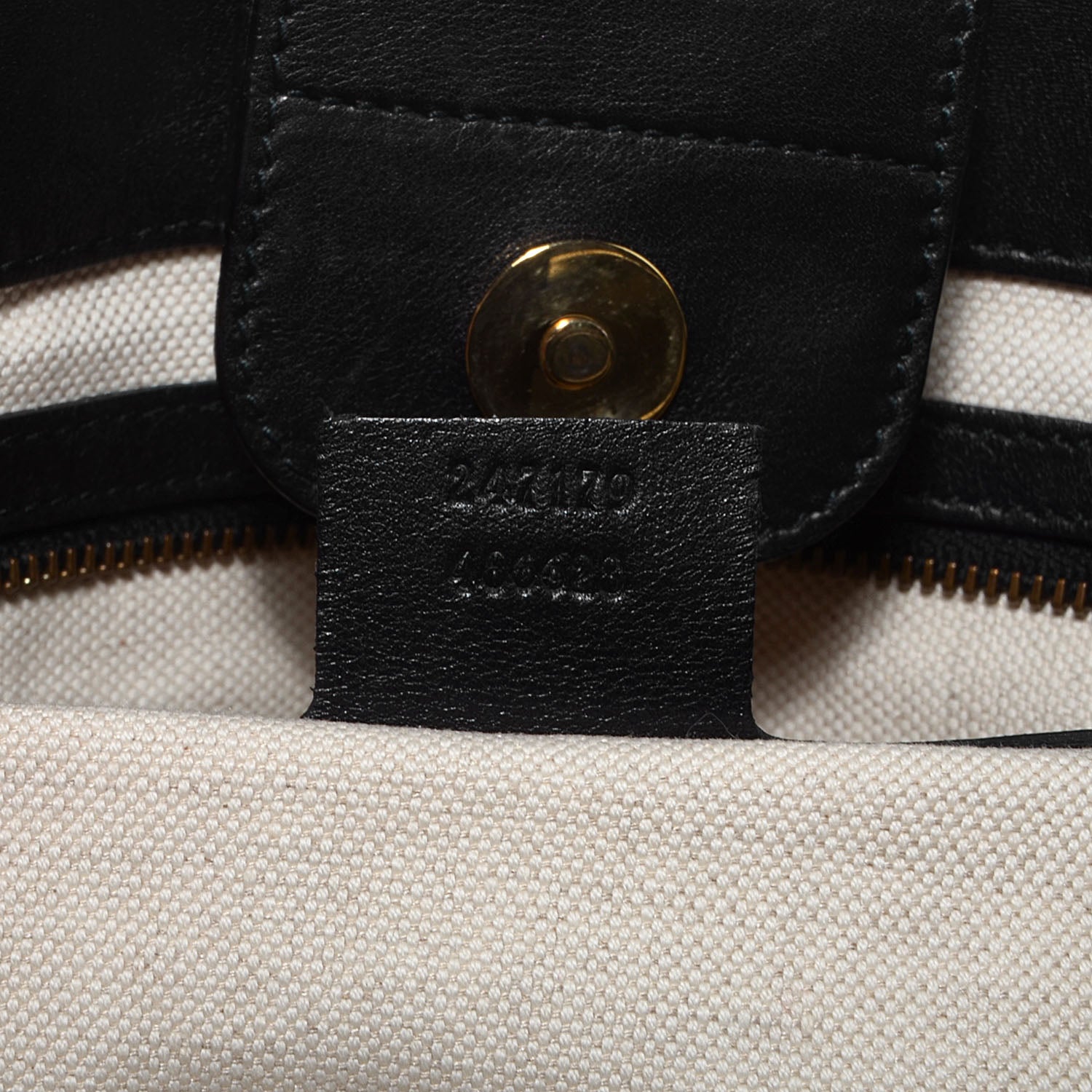 Gucci Leather Large GG Running Tote Black 7 of 7