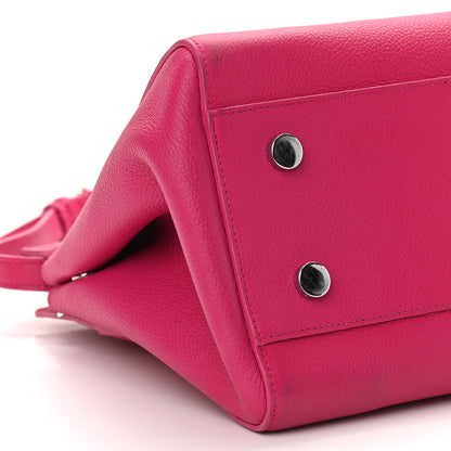 Saint Laurent Grained Calfskin Small Cabas Rive Gauche Bubblegum 10 of 11