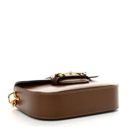 Gucci Azalea Calfskin Web Mini Horsebit 1955 Shoulder Bag Brown Sugar 4 of 14