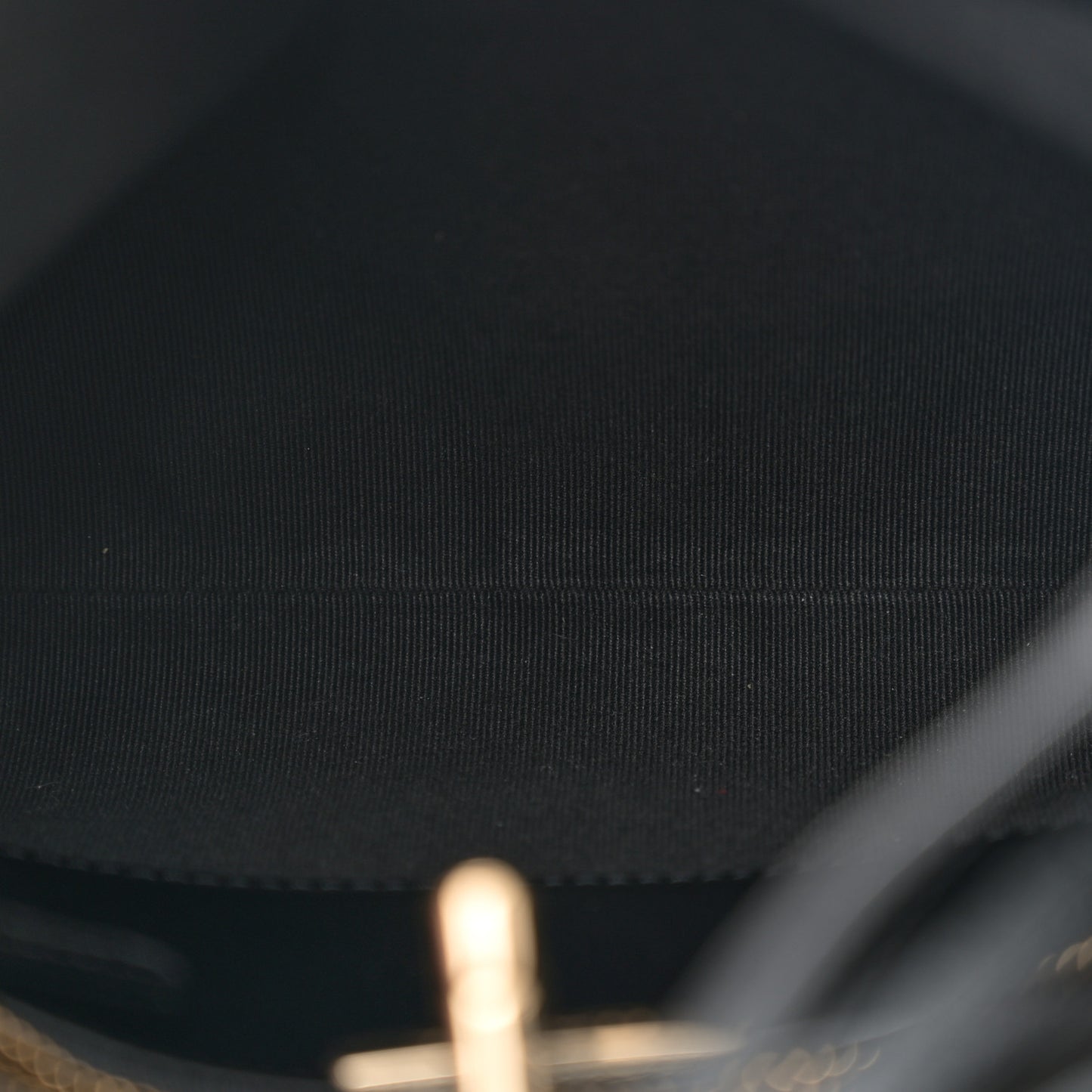 Shiny Crumpled Calfskin Quilted Mini 31 Shopping Bag Black