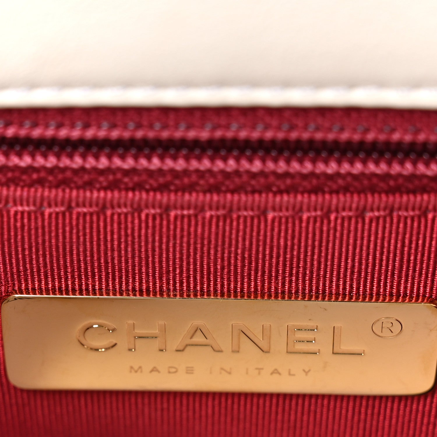 Chanel Lambskin Quilted Medium Chanel 19 Flap White 6 of 10