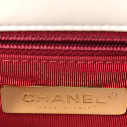 Chanel Lambskin Quilted Medium Chanel 19 Flap White 6 of 10