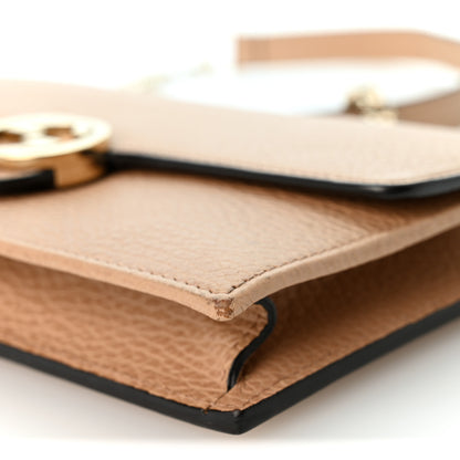 Gucci Dollar Calfskin Interlocking G Chain Wallet Camelia 9 of 9