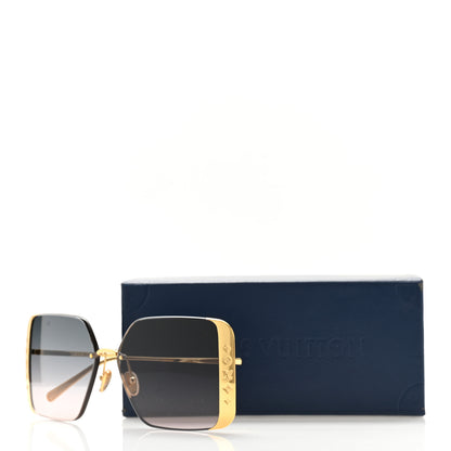 Louis Vuitton Metal LV Moon Square Sunglasses Z1994U Gold 7 of 7
