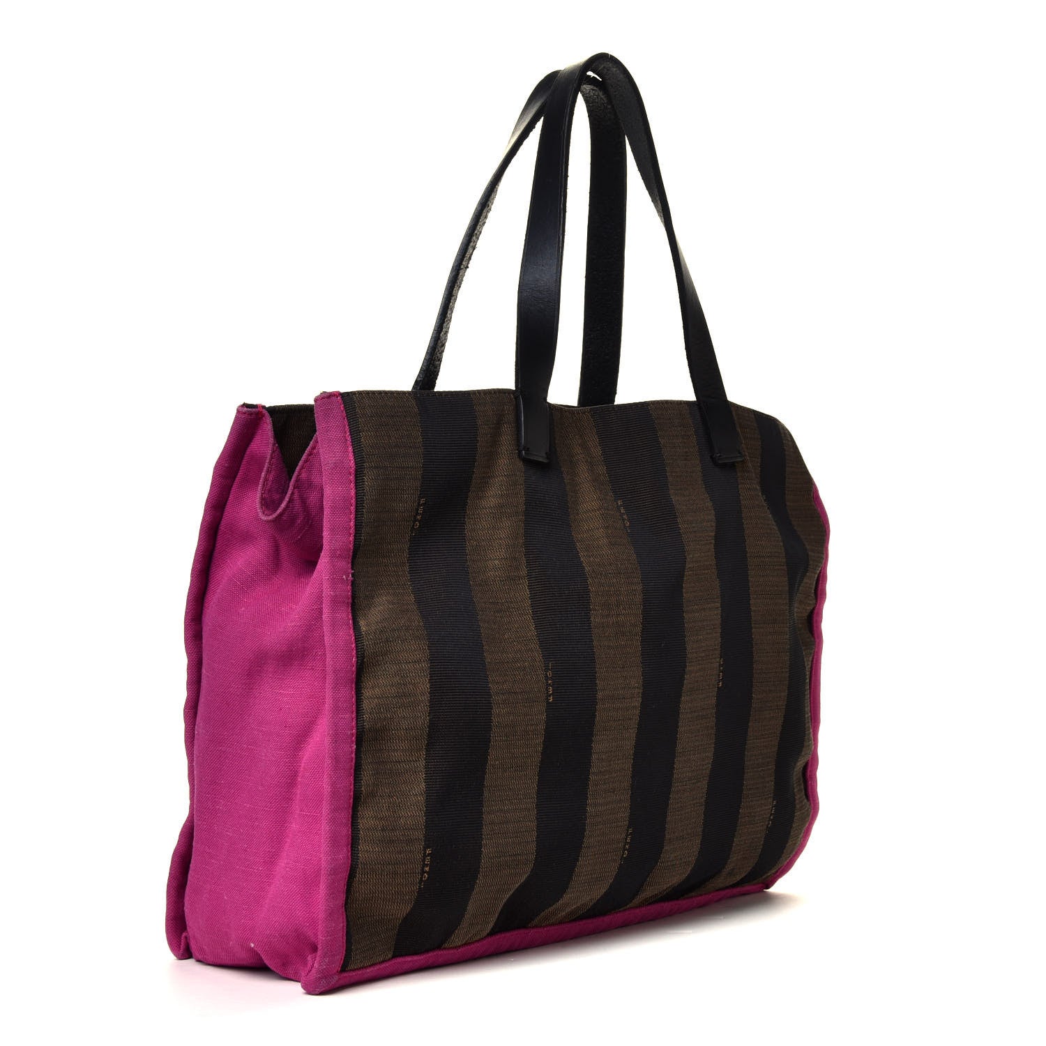 Fendi Pequin Small Shopping Tote Fuchsia 2 of 5