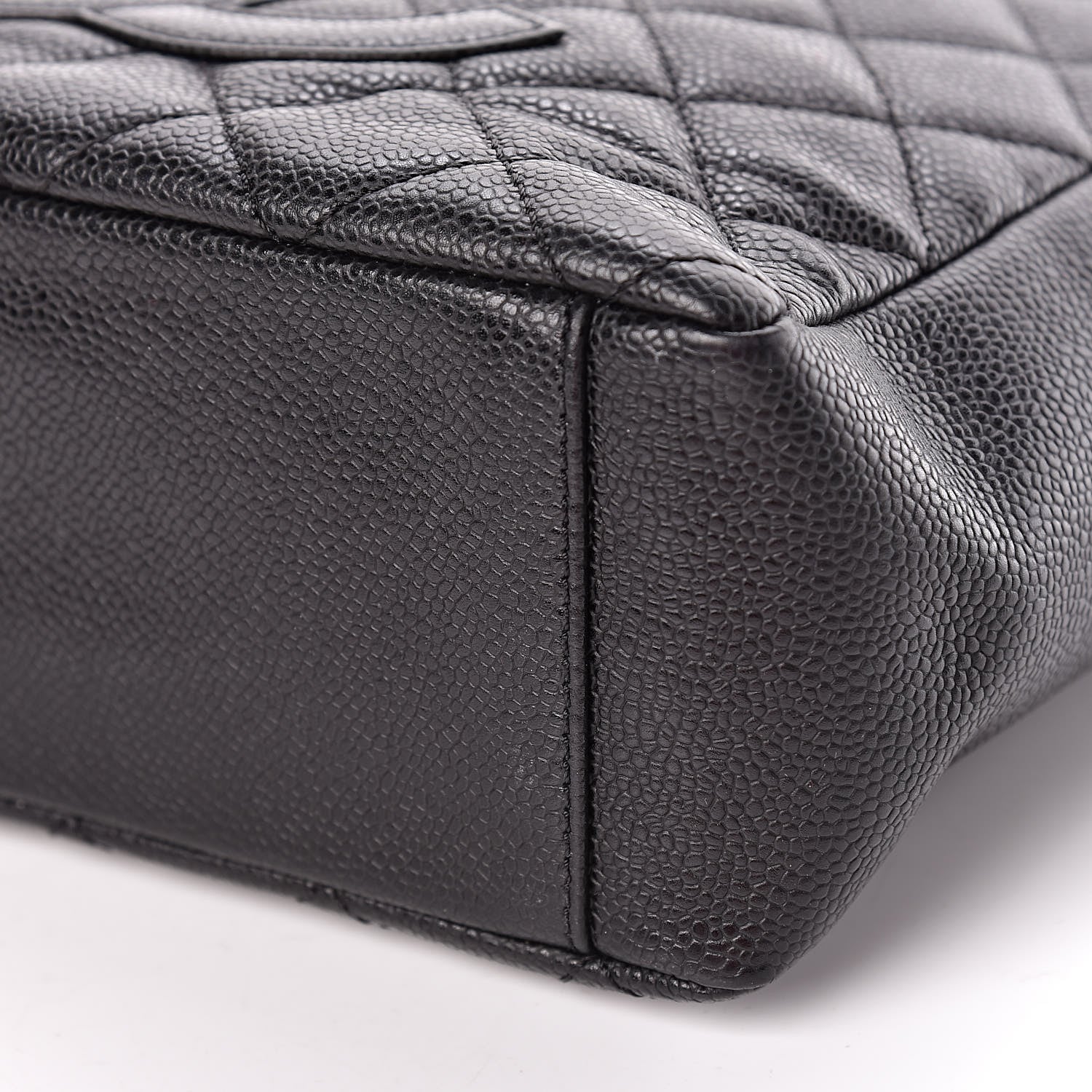 Chanel Caviar Quilted Petit Shopping Tote PST Black 9 of 12