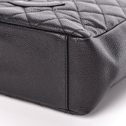 Chanel Caviar Quilted Petit Shopping Tote PST Black 9 of 12