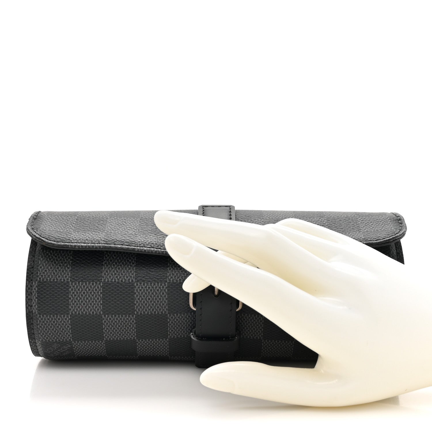 Louis Vuitton Damier Graphite 3 Watch Travel Case 2 of 9