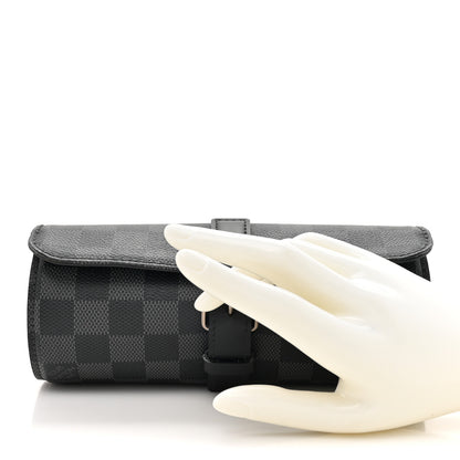 Louis Vuitton Damier Graphite 3 Watch Travel Case 2 of 9
