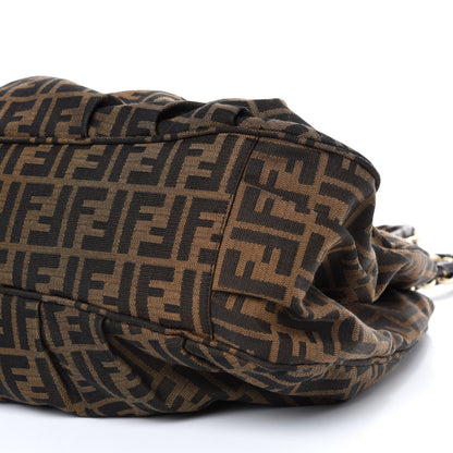 Fendi Zucca Patent Mia Tote Tobacco 7 of 13