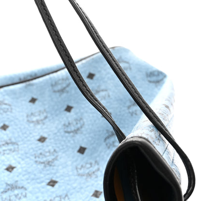 MCM Visetos Large Project Reversible Shopper Tote Munich Blue 15 of 18