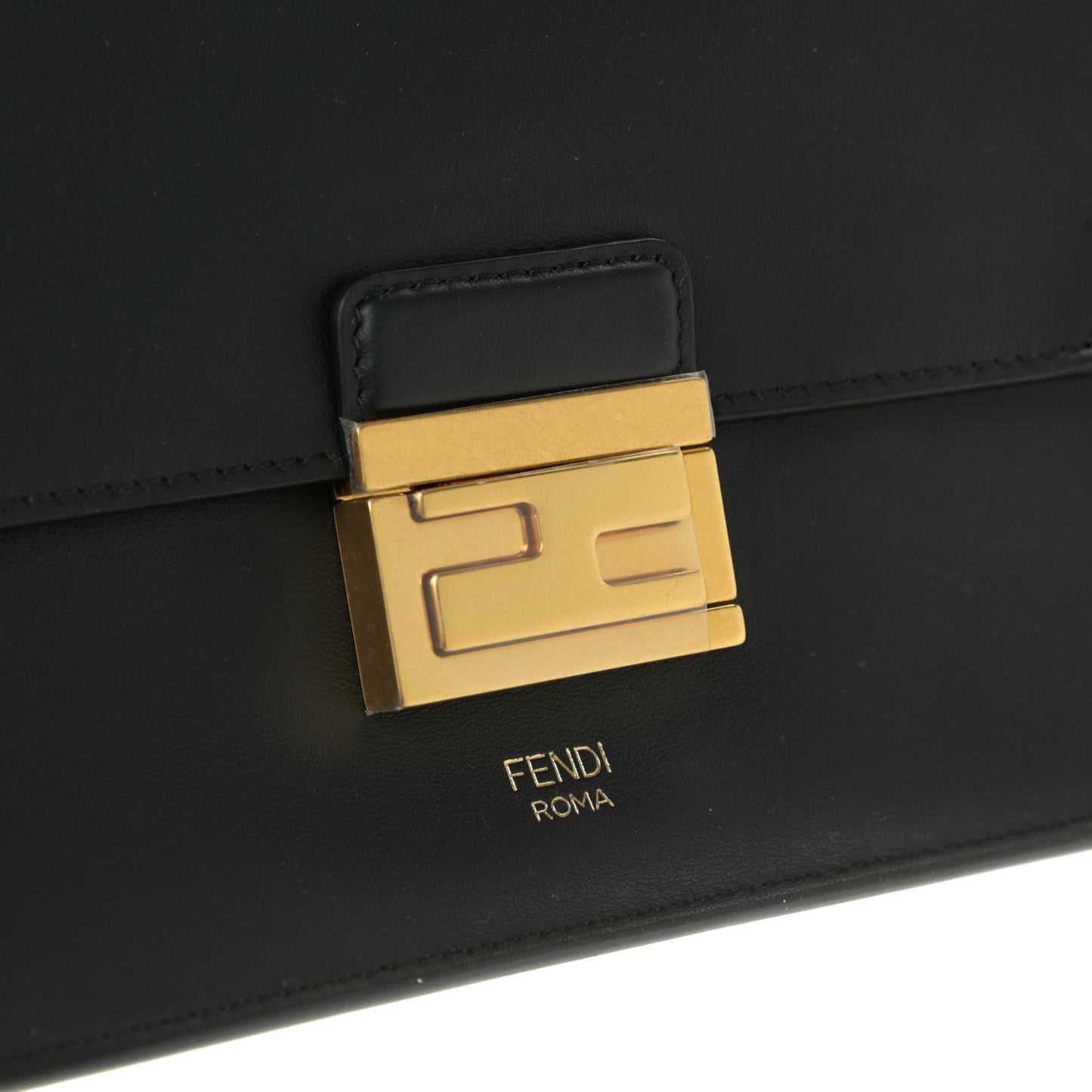 Vitello Grace Matte F is Fendi Kan U Shoulder Bag Black