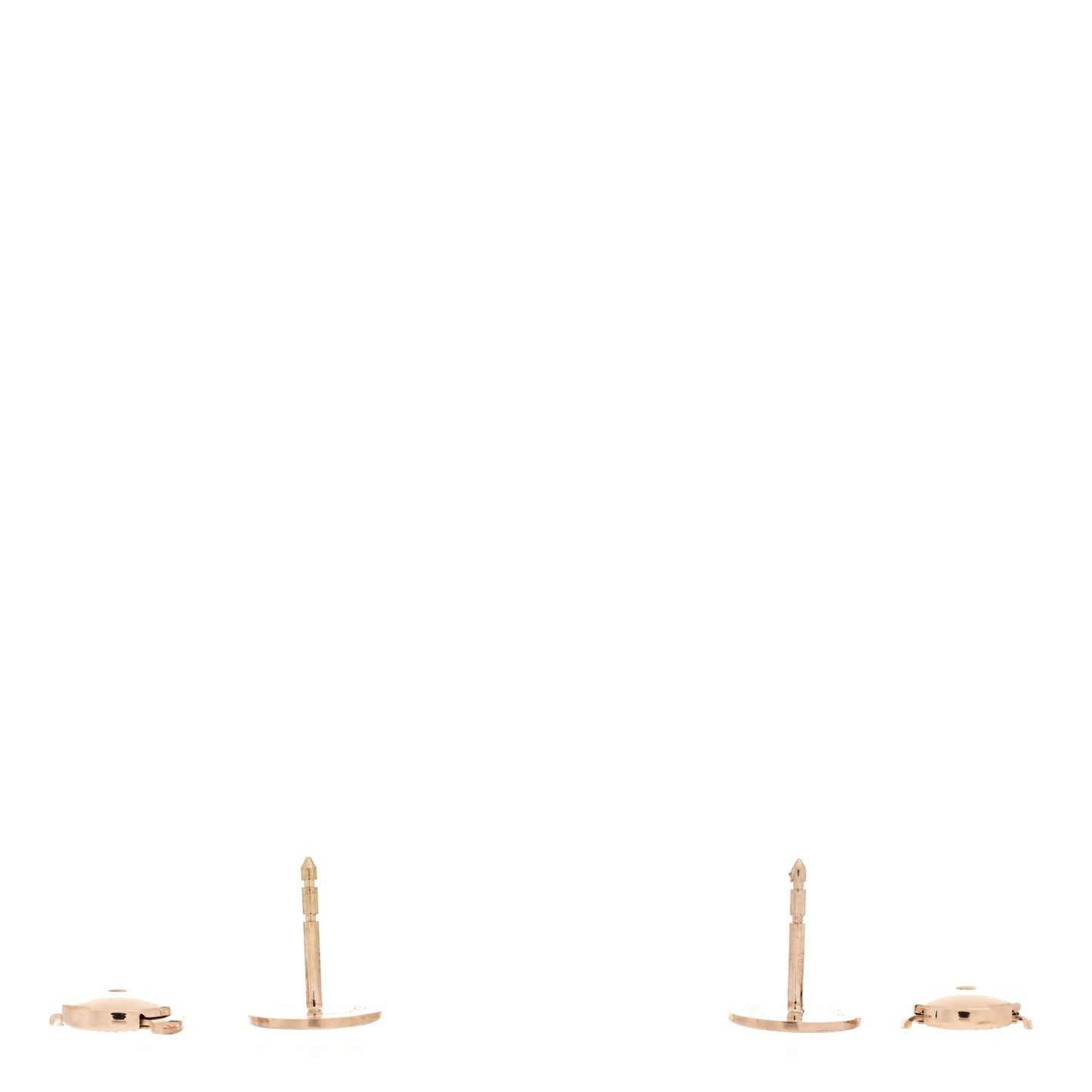 18K Rose Gold TPM Ex-Libris Stud Earrings