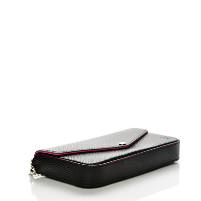Louis Vuitton Epi Pochette Felicie Black Hot Pink 4 of 6