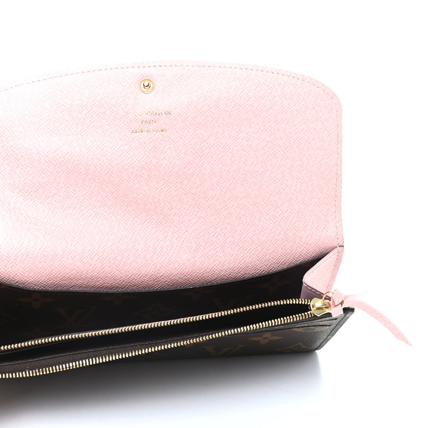 Monogram Emilie Wallet Rose Ballerine