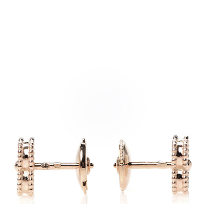 Van Cleef & Arpels 18K Rose Gold Sweet Alhambra Earrings 3 of 7