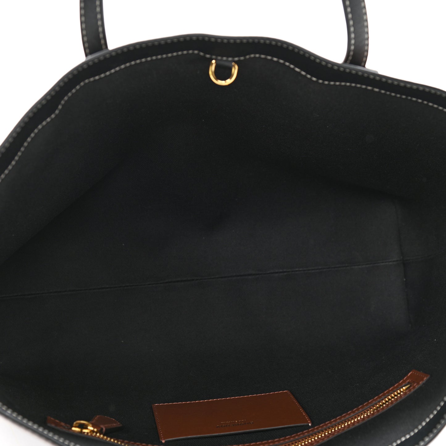E-Canvas Check Medium Tote Dark Birch Brown