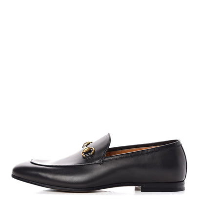 Gucci Calfskin Horsebit Mens Jordaan Loafers 9 Black 1 of 9