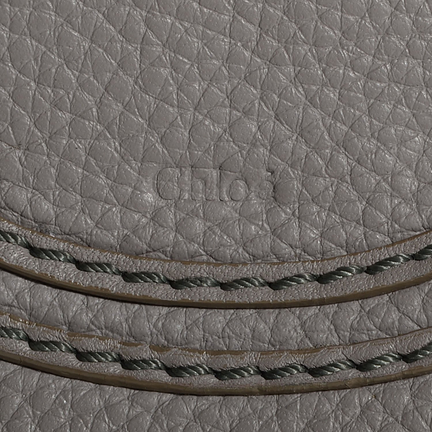Chloe Calfskin Mini Marcie Round Crossbody Bag Cashmere Grey 10 of 10