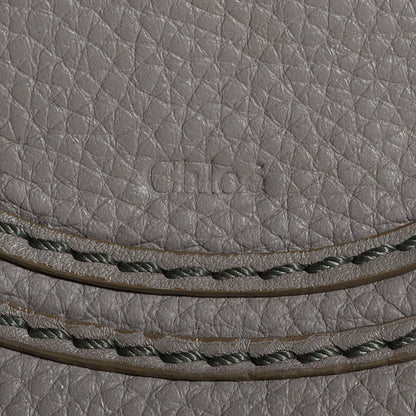 Chloe Calfskin Mini Marcie Round Crossbody Bag Cashmere Grey 10 of 10
