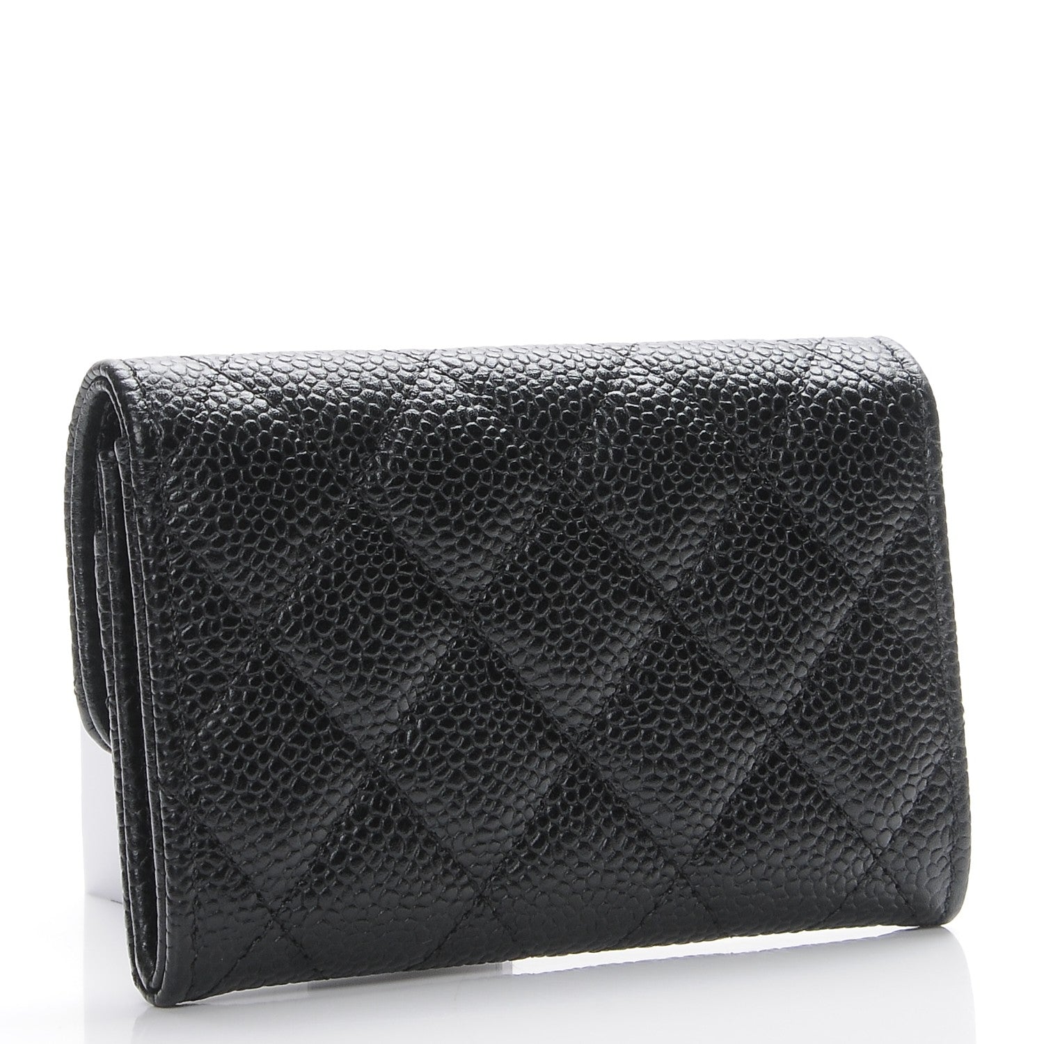 Chanel Caviar Quilted Flap Card Holder Black 4 of 9