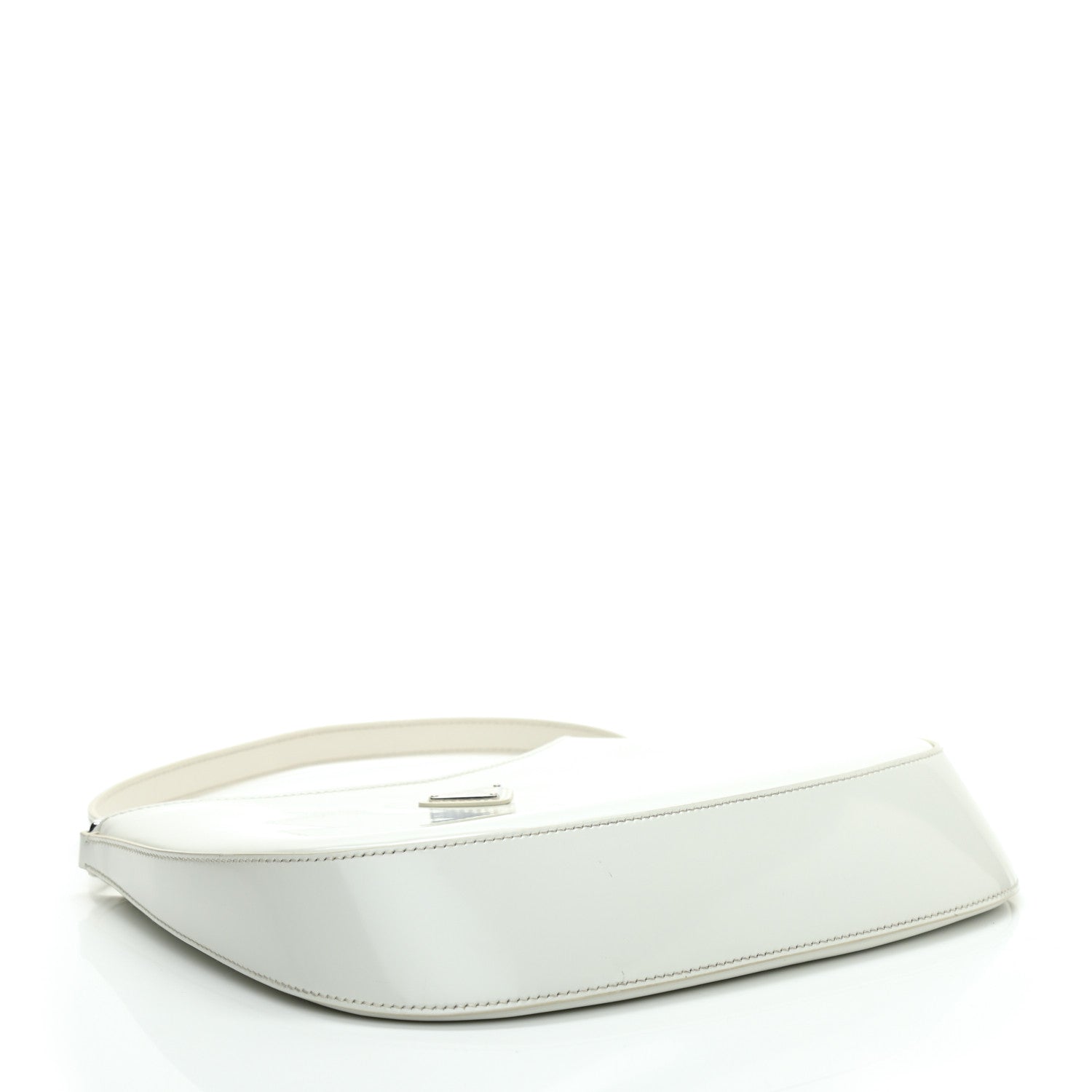 Prada Spazzolato Cleo Shoulder Bag White 4 of 9