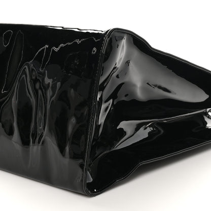 Telfar Patent Vegan Leather Large Shopping Bag Black 9 of 10