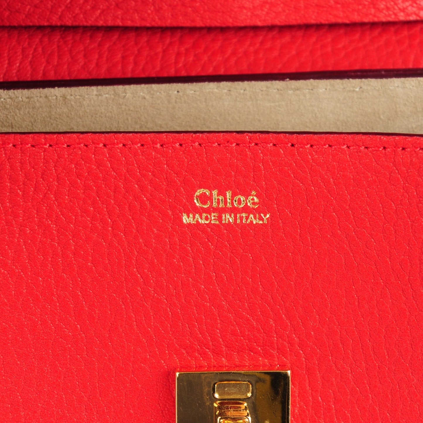 Grained Lambskin Mini Drew Shoulder Bag Plaid Red