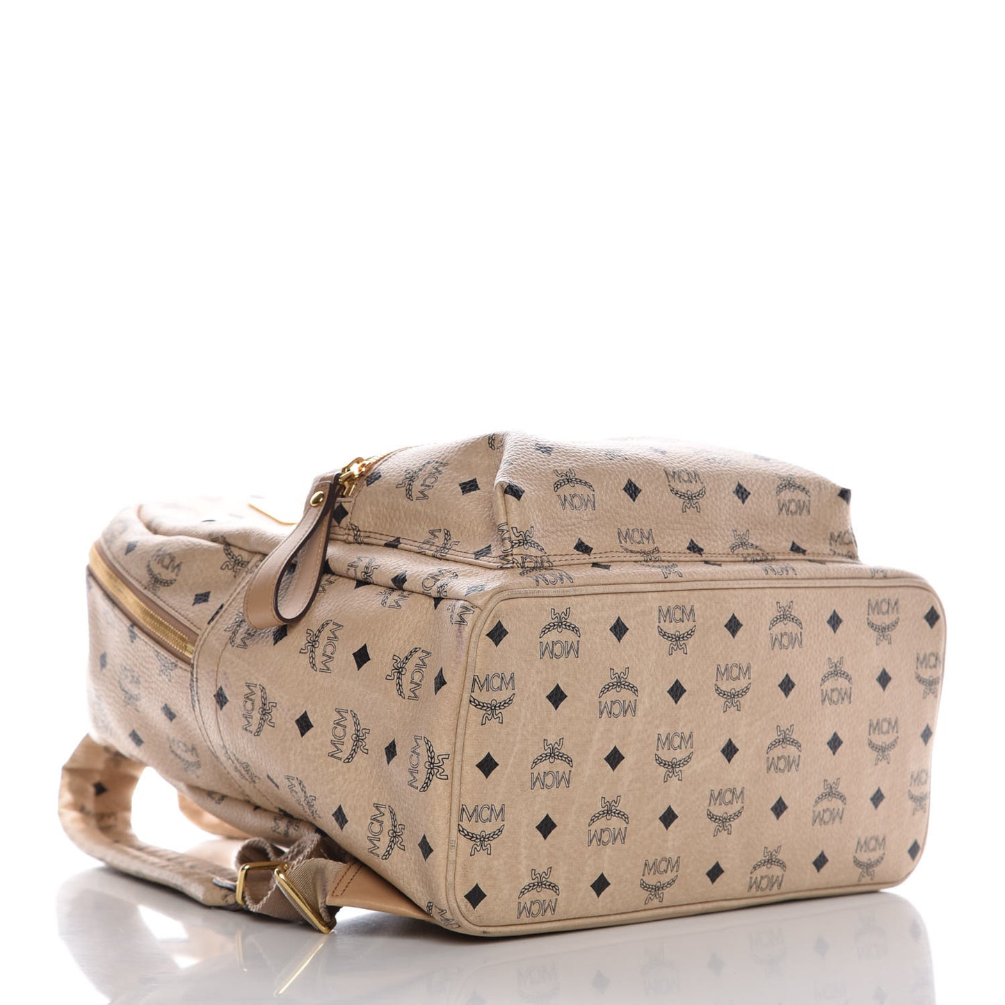 Visetos Medium Studded Stark Backpack Beige
