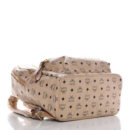 MCM Visetos Medium Studded Stark Backpack Beige 4 of 14