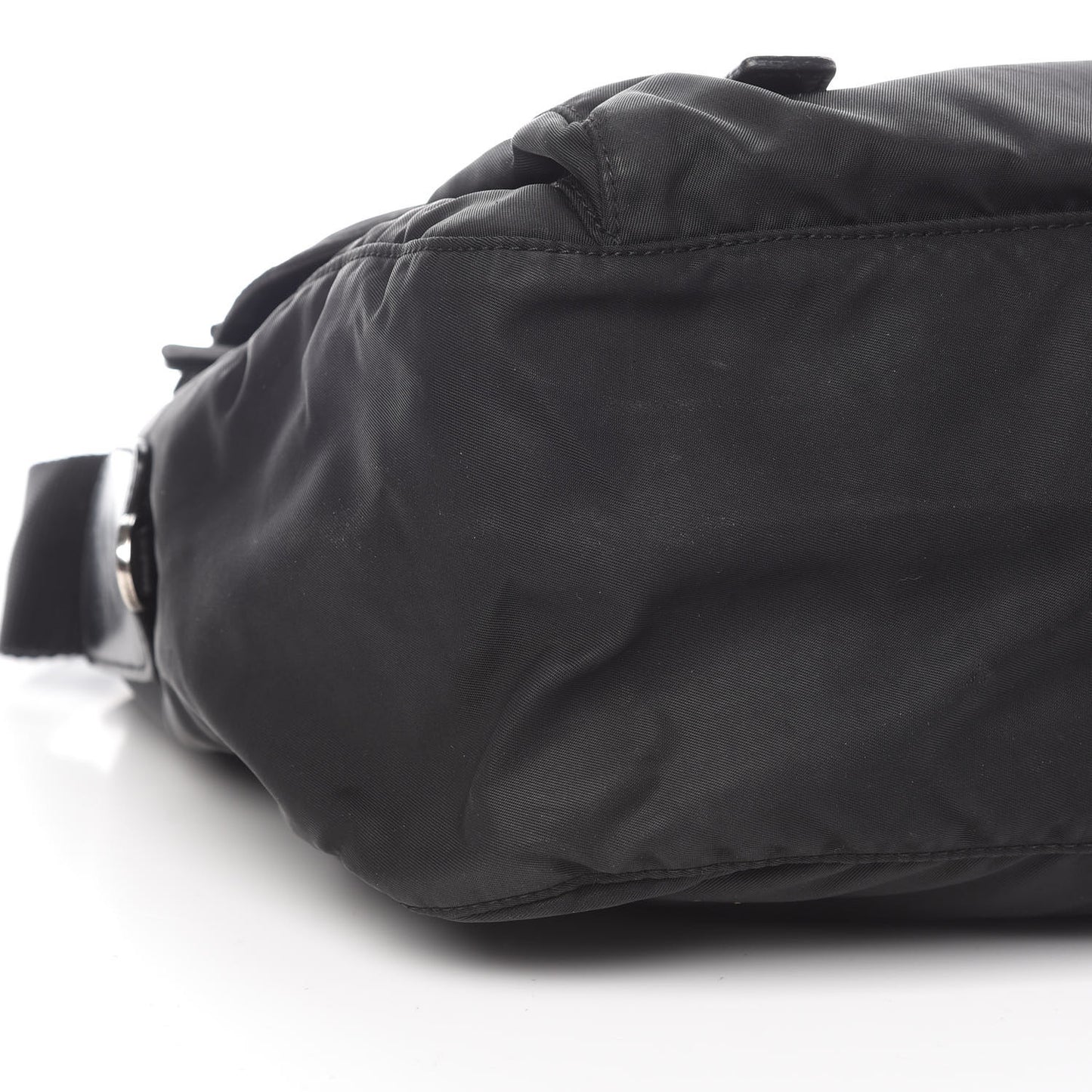 Tessuto Nylon Vela Messenger Bag Black