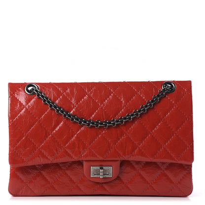 Chanel Aged Glazed Calfskin Quilted 2.55 Reissue 226 Flap Red 1 of 9