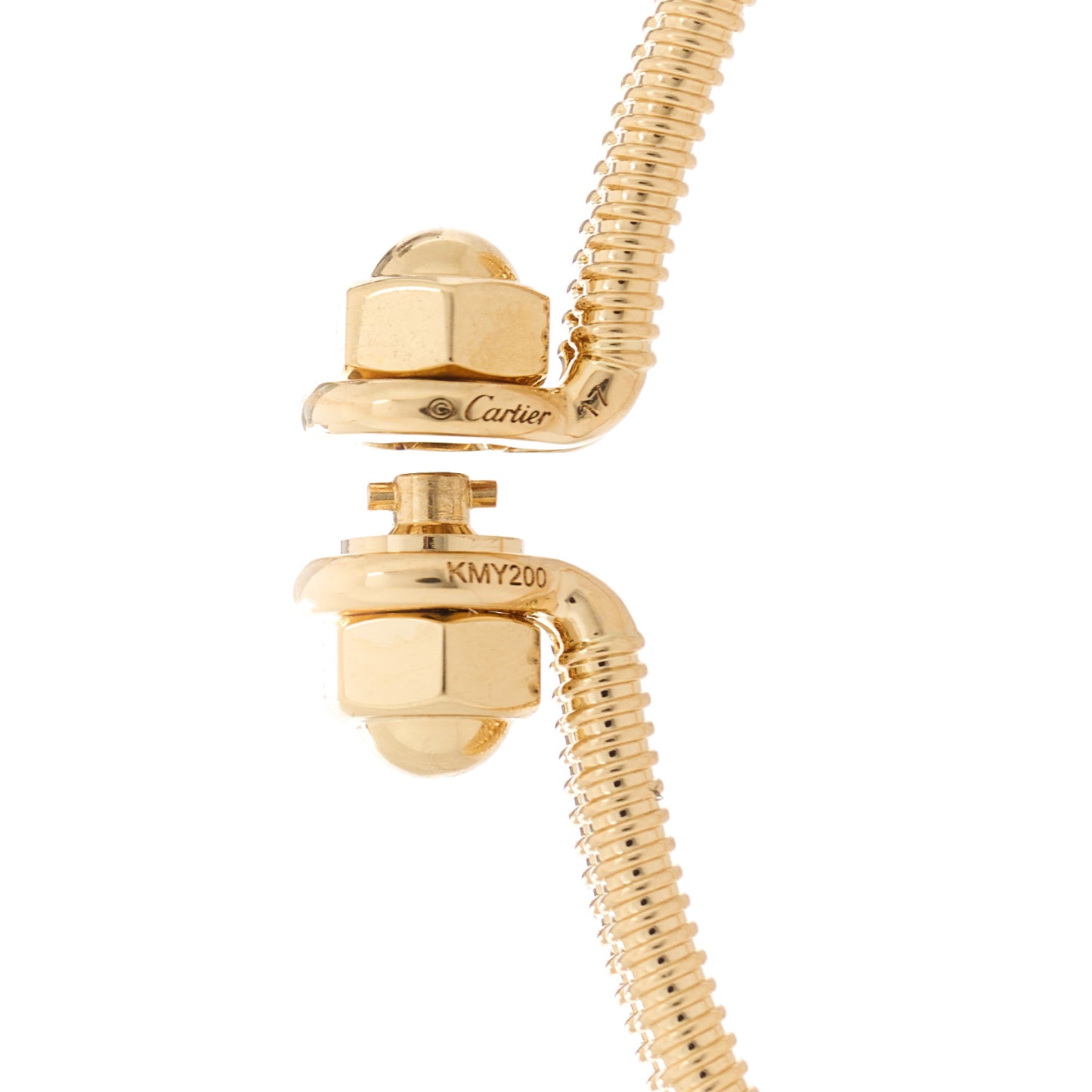 18K Yellow Gold Ecrou de Cartier Bracelet 17