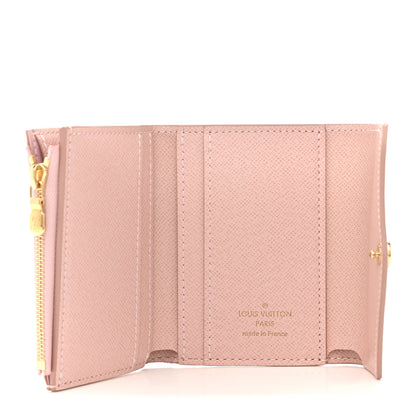 Louis Vuitton Damier Azur Zoe Wallet Rose Ballerine 5 of 9