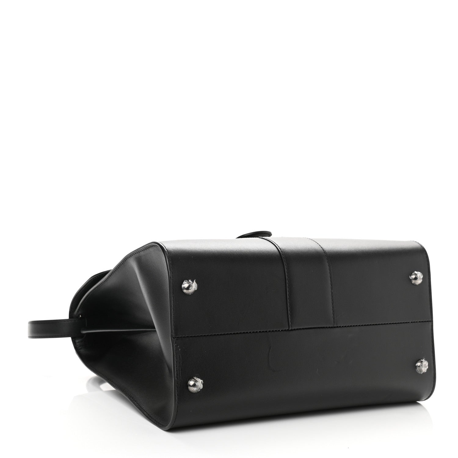 Delvaux Calfskin MM L'Humour Brillant Satchel Black 5 of 13