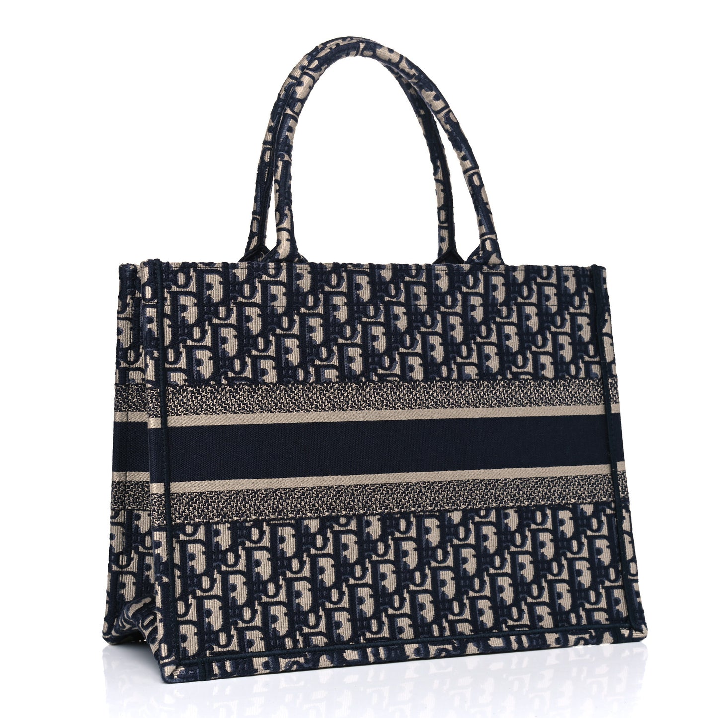 Oblique Medium Book Tote Blue Multicolor
