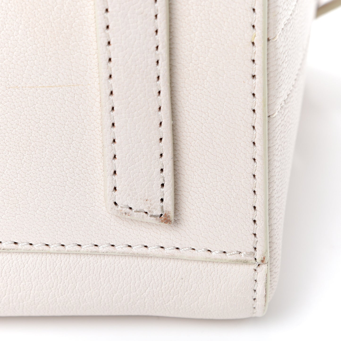 Sugar Goatskin Mini Antigona White