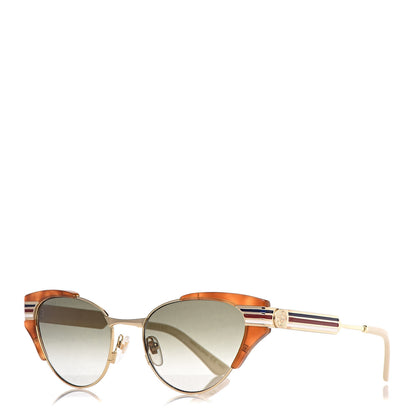 Gucci Cat Eye Web Sunglasses GG0522S Tortoise 1 of 9