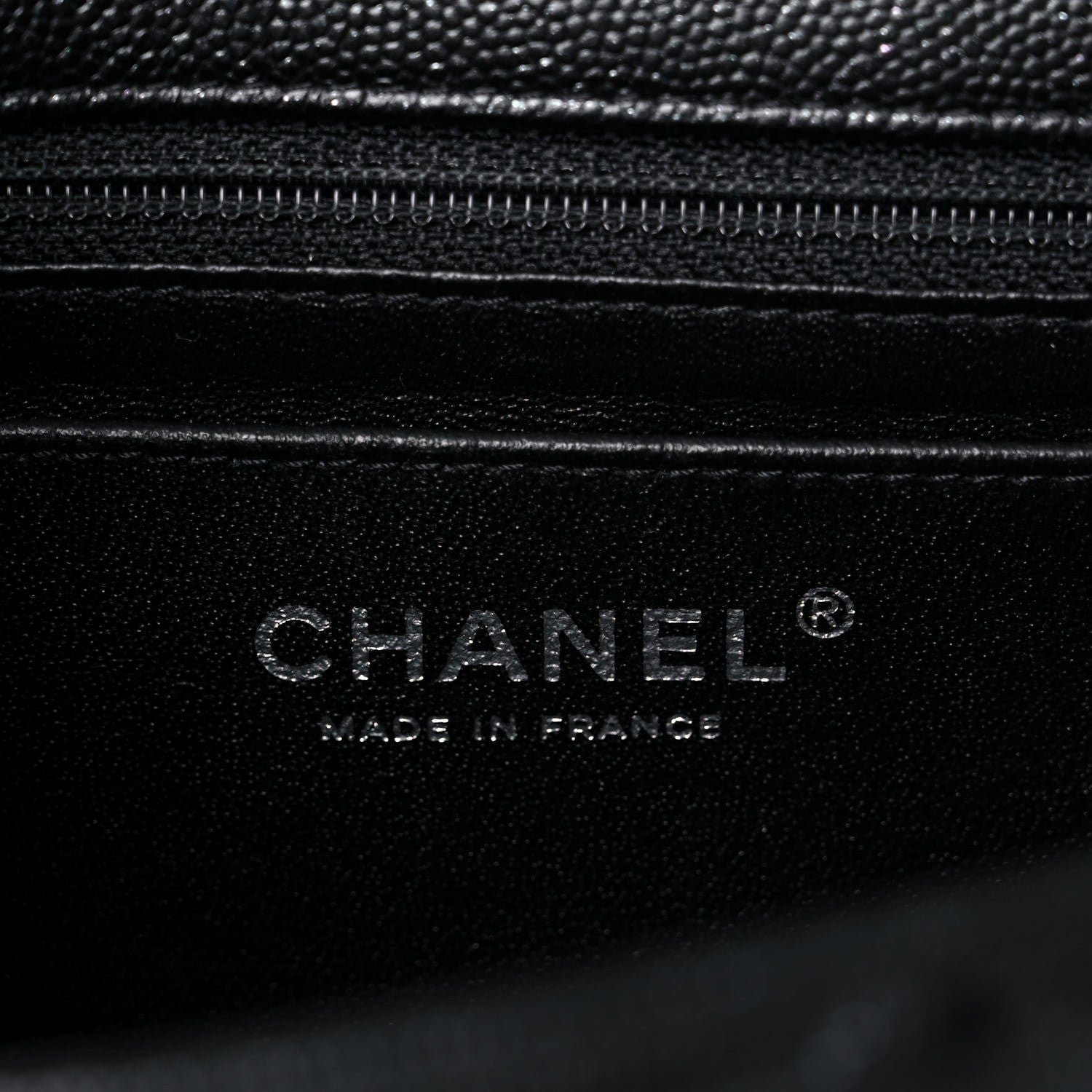 Chanel Iridescent Caviar Quilted Mini Rectangular Flap Black 6 of 10