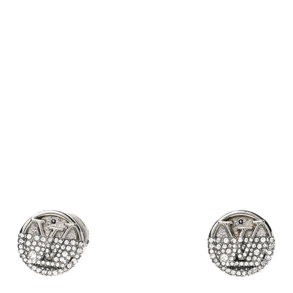 Louis Vuitton Crystal L To V Earrings Silver 1 of 4