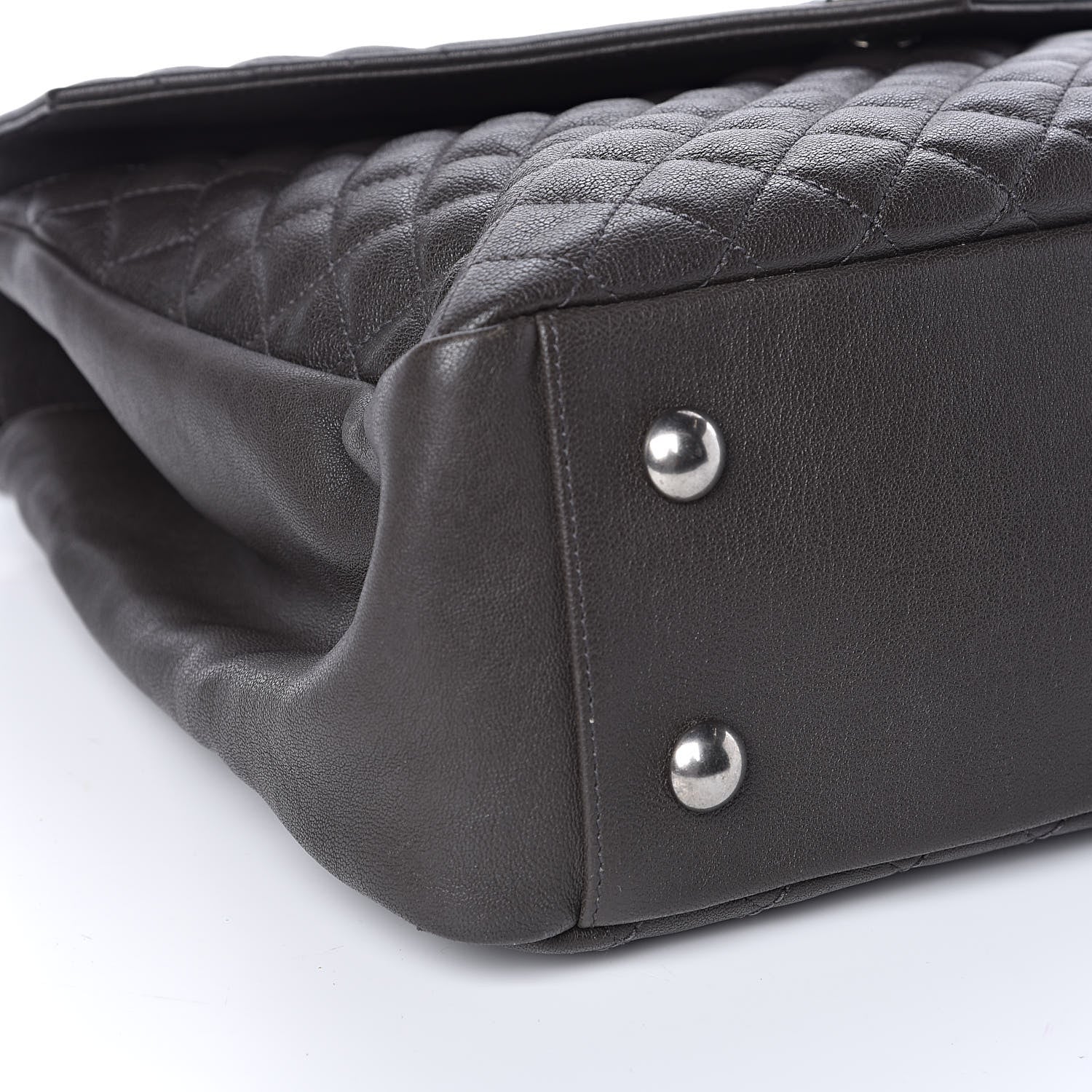 Saint Laurent Sheepskin Tri-quilt Monogram Large College Satchel Asphalt 9 of 11
